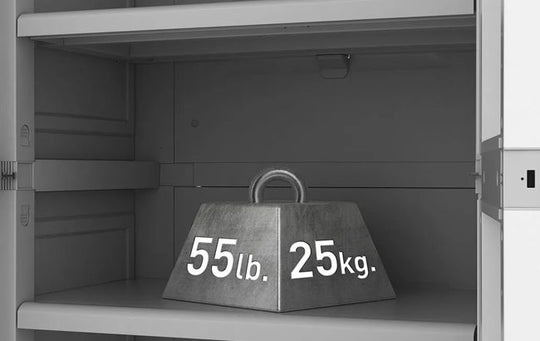 Utility Garage Storage Cabinet - Smoky White