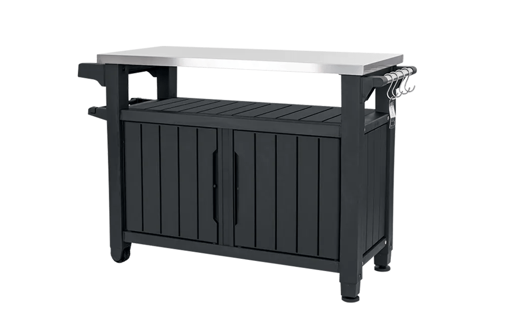 Unity XL Outdoor Kitchen Cart with Storage - Graphite