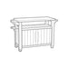 Unity XL Outdoor Kitchen Cart with Storage - Graphite