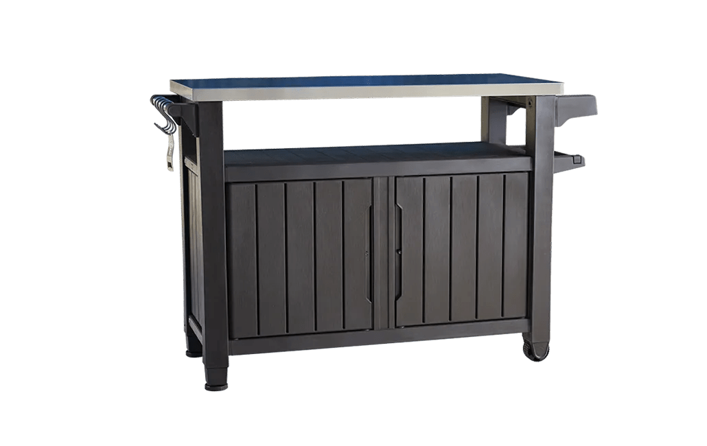 Unity XL Outdoor Kitchen Cart with Storage - Brown