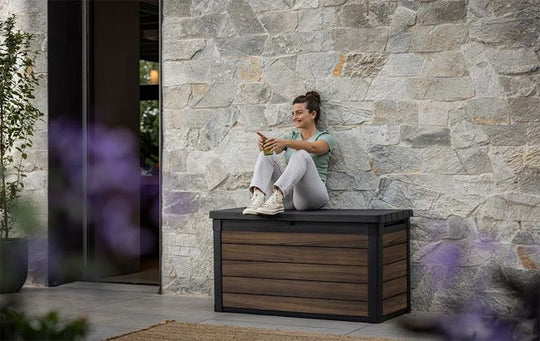 Signature 100 Gallon Deck Box - Rosewood Brown