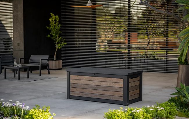 Signature 165 Gallon Deck Box - Walnut Brown