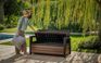 Signature 60 Gallon Outdoor Storage Bench - Walnut Brown