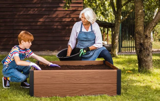 Maple Raised Garden Bed - Brown