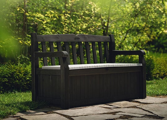 Solana 70 Gallon Outdoor Storage Bench - Brown