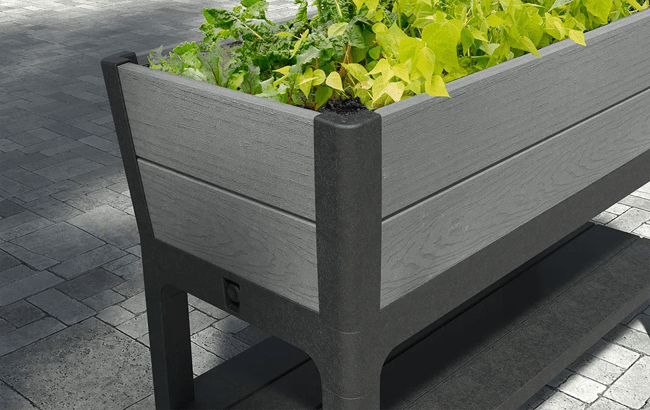Darwin 29 Gallon Elevated Garden Bed - Graphite