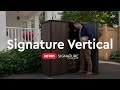 Signature Vertical Storage Shed - Walnut Brown