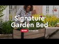 Signature 29 Gallon Elevated Garden Bed - Ashwood Brown
