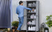 Utility Garage Storage Cabinet - Smoky White
