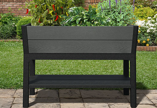 Darwin 29 Gallon Elevated Garden Bed - Graphite
