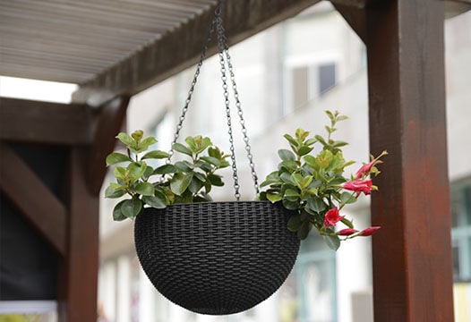 Hanging Planter Set of 2 - Graphite