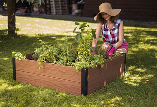 Maple Raised Garden Bed - Brown