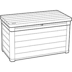 Signature 100 Gallon Deck Box - Ashwood Brown