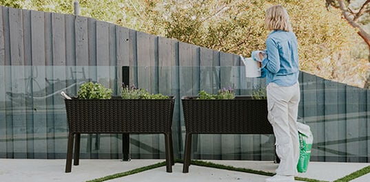 Splendor 31.7 Gallon Elevated Garden Bed - Graphite