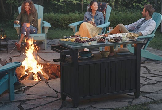 Unity XL Outdoor Kitchen Cart with Storage - Graphite