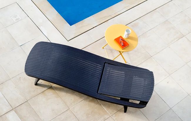 Pacific Chaise Sun Lounger Set of 2 - Graphite