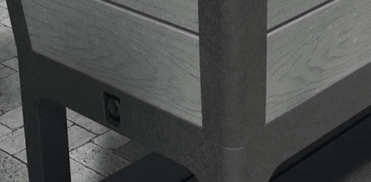 Darwin 29 Gallon Elevated Garden Bed - Graphite