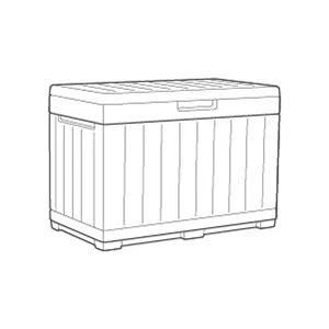 Signature 50 Gallon Deck Box - Walnut Brown